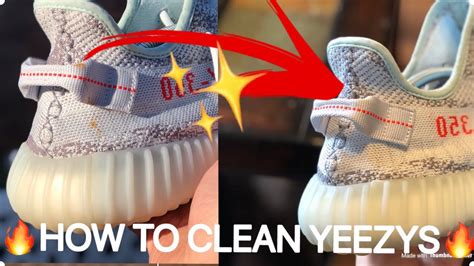 yeezys how to clean.